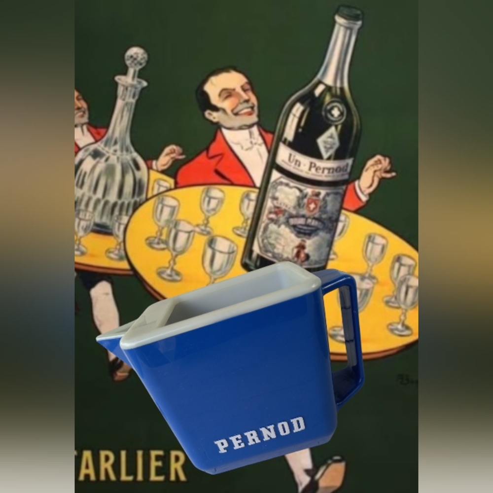 1970's Pernod plastic water pitcher barware